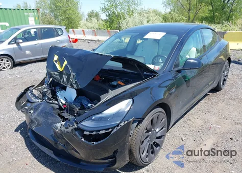 2021 Tesla Model 3 Performance Dual Motor All-Wheel Drive from USA, damaged, VIN 5YJ3E1EC9MF091963